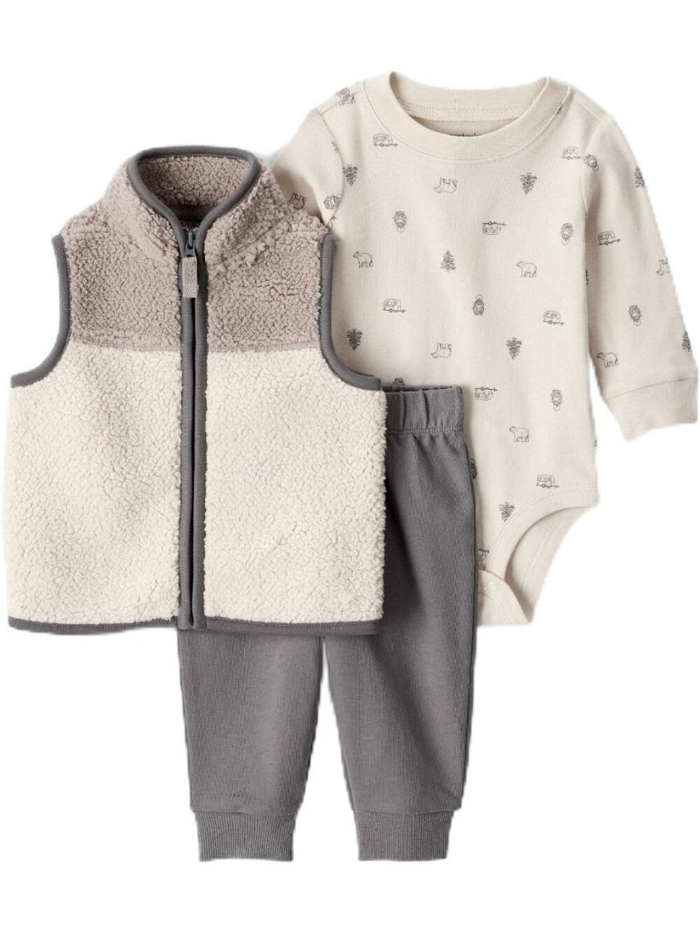 Adorable Baby Boys' 3-Piece Plaid Vest Set | Stylish Outfit for Special